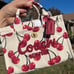 COACH Cargo Tote Bag 20 with Cherry Print