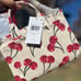 COACH Cargo Tote Bag 20 with Cherry Print