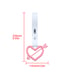 BRAND NEW 2PCS ARROW LOVE HEART PINK JDM TSURIKAWA RING White Handle Strap Drift