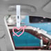 BRAND NEW 2PCS ARROW LOVE HEART PINK JDM TSURIKAWA RING White Handle Strap Drift