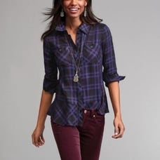 CAbi #3431 Check Plaid Flannel NWOT