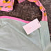 NWT vintage style mint and pink apron