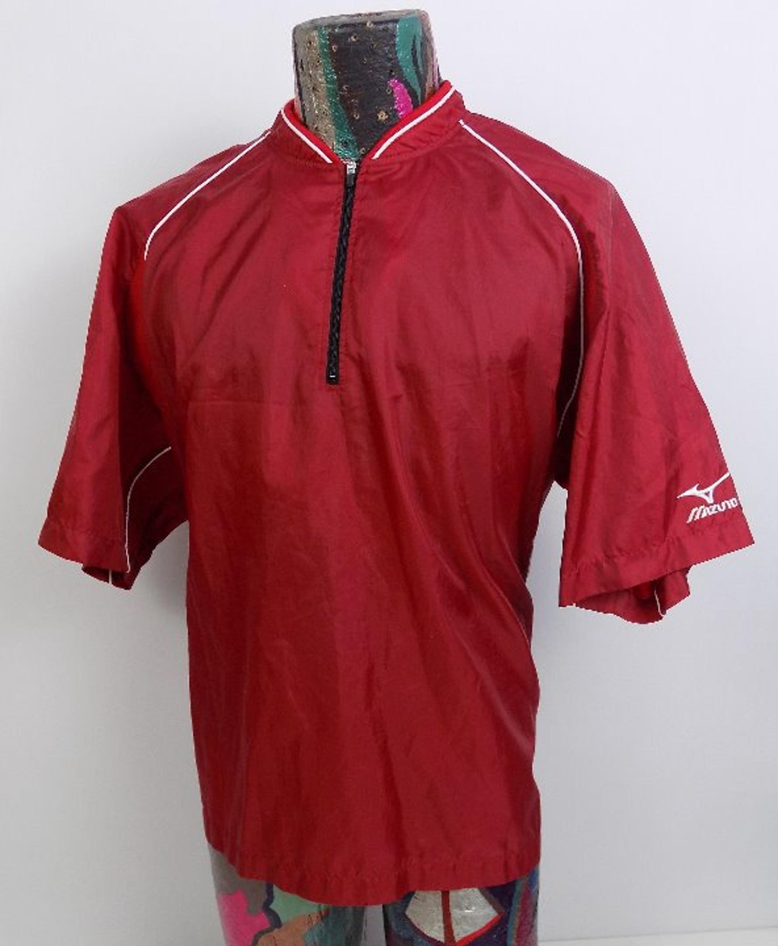 Mizuno Mens 1/4 Zip Windbreaker Large