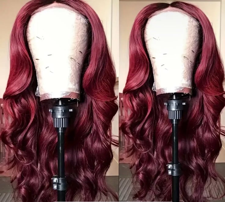 28 Inch human hair wig