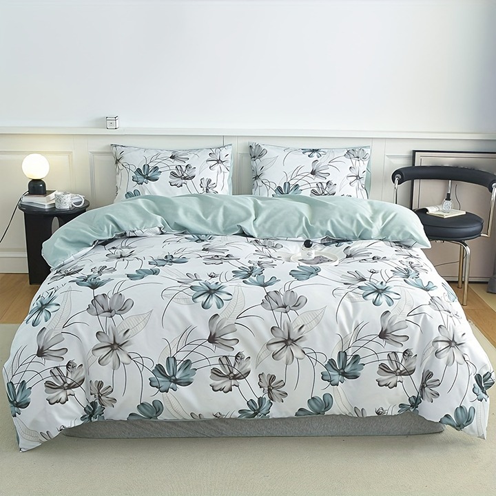 3pcs Soft Comfortable Duvet Cover, For Bedroom -S9Z6