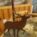 Metal Elk Candle Holders Set Of 2