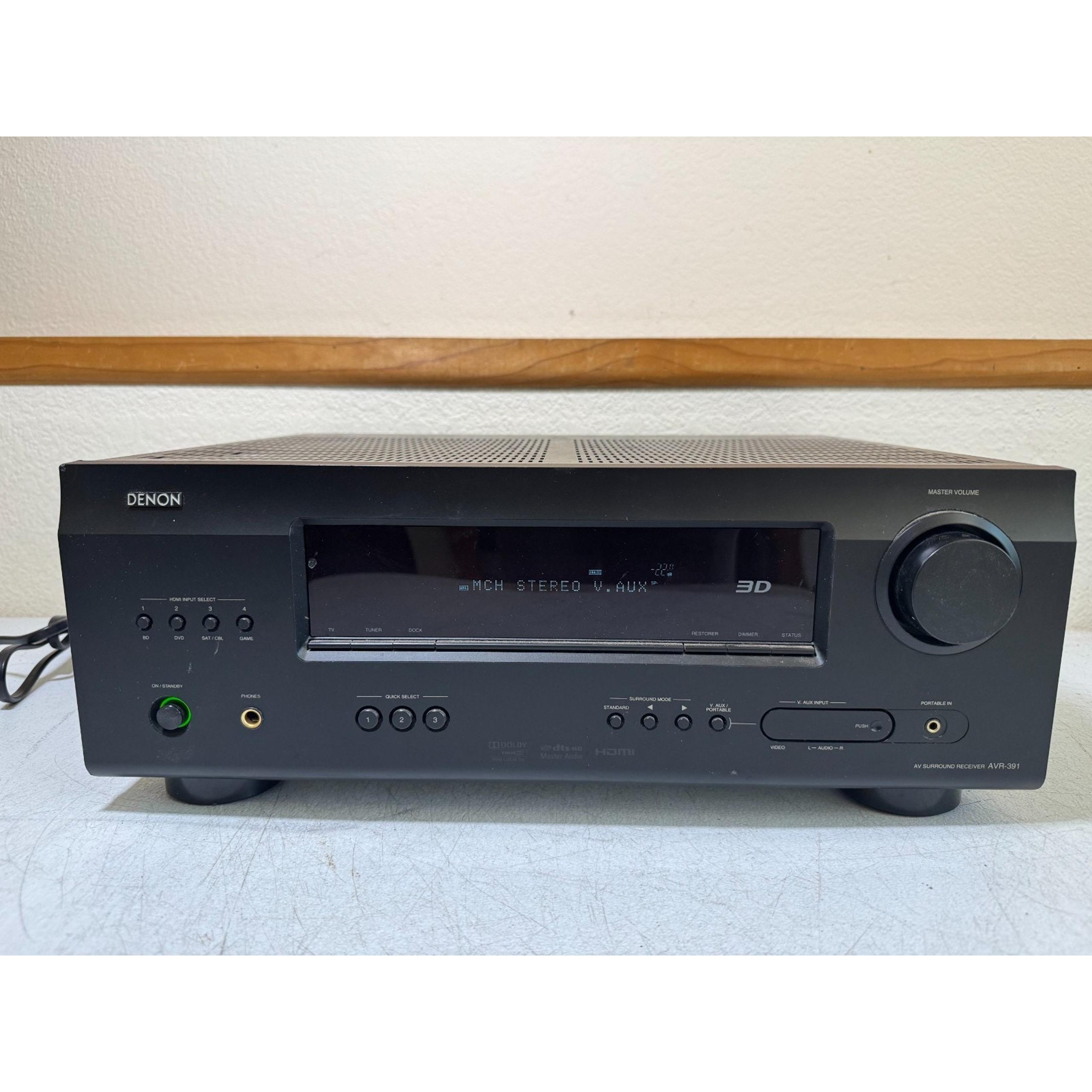 Denon AVR-391 Receiver HiFi Stereo 5.1 Channel Home Theater HDMI Surround Sound
