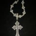 18 k Gold plated cross pendant & cross chain