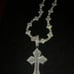 18 k Gold plated cross pendant & cross chain