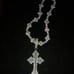18 k Gold plated cross pendant & cross chain