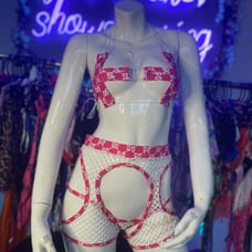 exotic dancewear chap outfit bartender bottle service rave