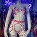exotic dancewear chap outfit bartender bottle service rave