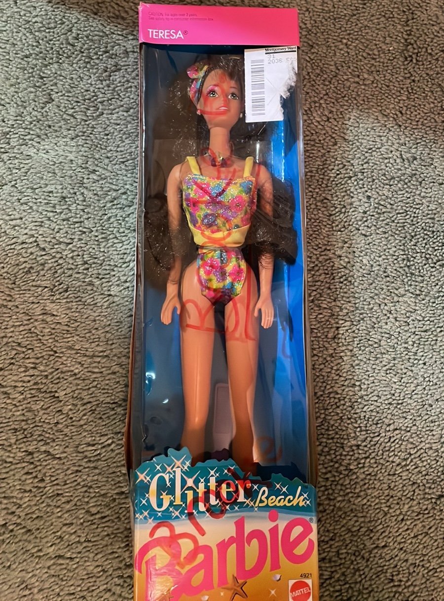 NIB Teresa Glitter Beach Barbie