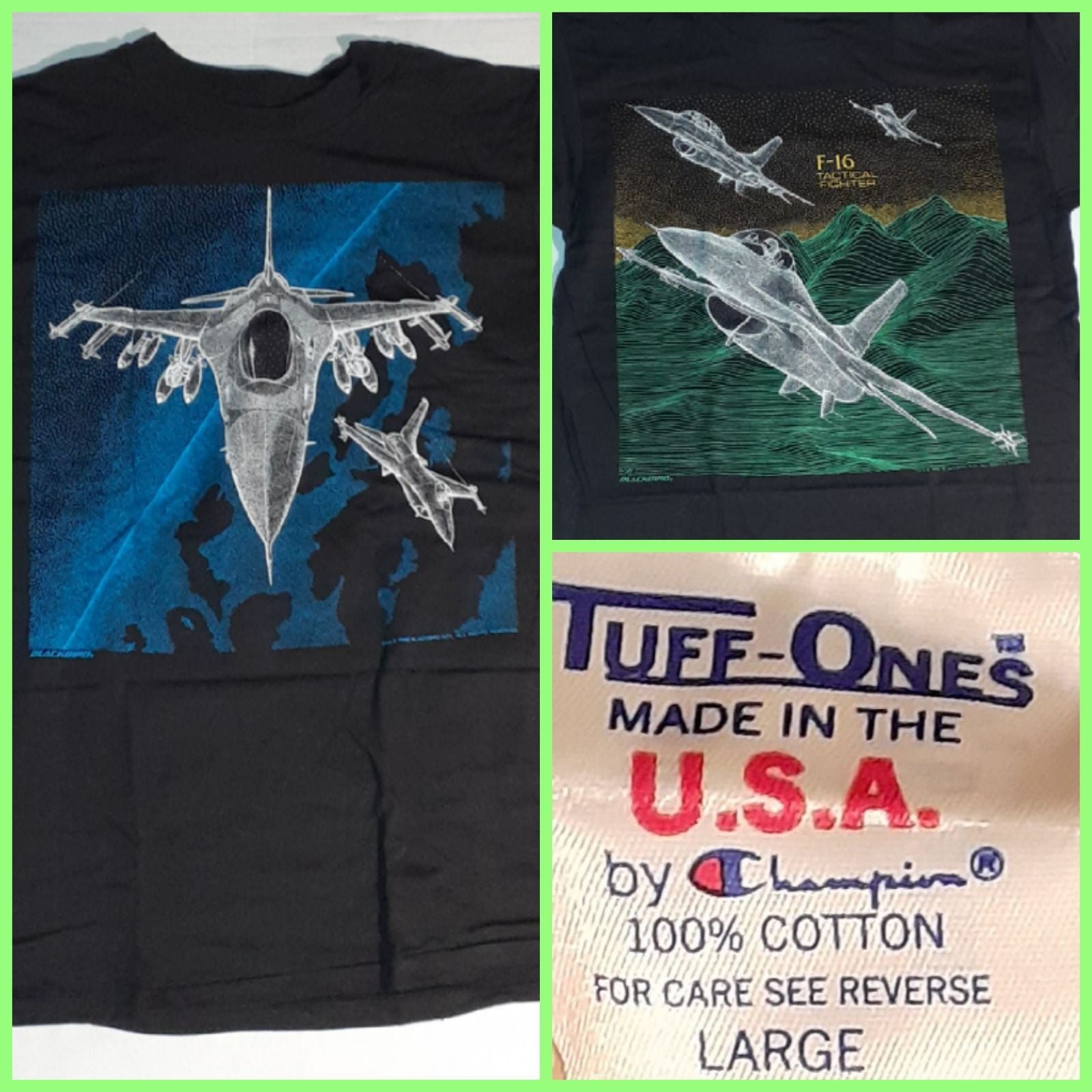 Vintage 80s Blackbird F-16 Shirt nwot