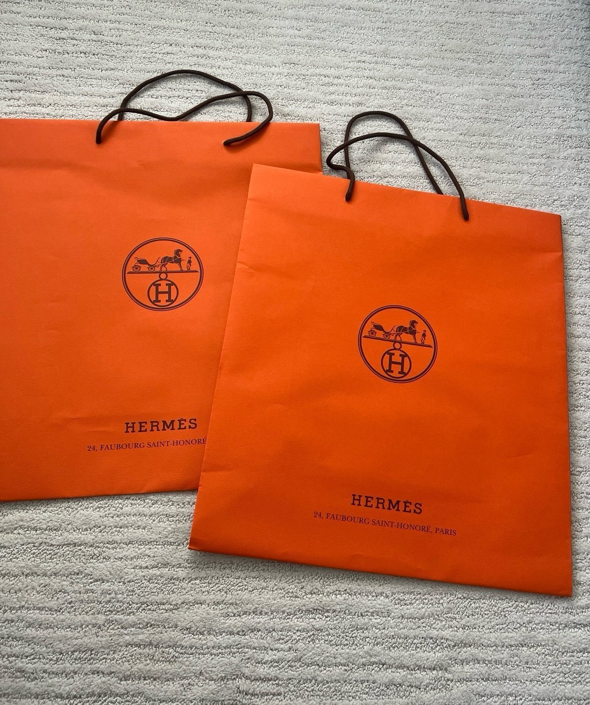 Hermès Paris Shopping 2 Tote Large 16.5 W x 18.5” H x 6.75” D