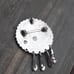 Sterling Silver Taxco Mexico Brooch/Pendant Inlay Crushed Lapis Turquoise READ
