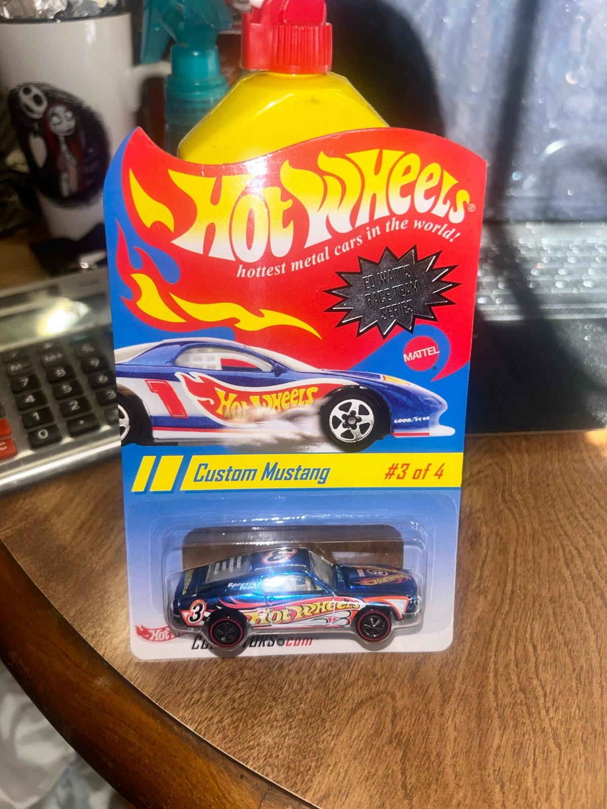 2002 Hot Wheels 1/64 scale Ed Watts race team series Custom Mustang #3 of 4 Hot