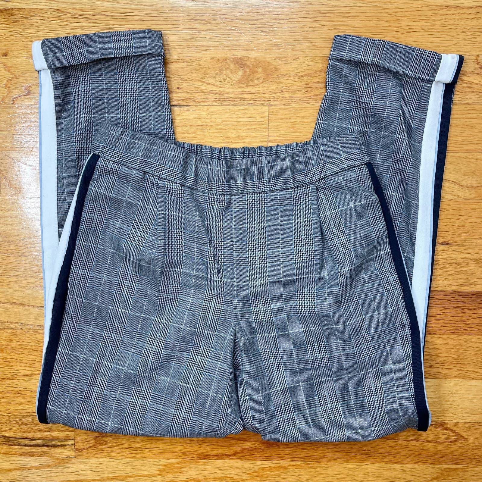 NWOT Zara High Waist Straight Leg Cuffed Trousers