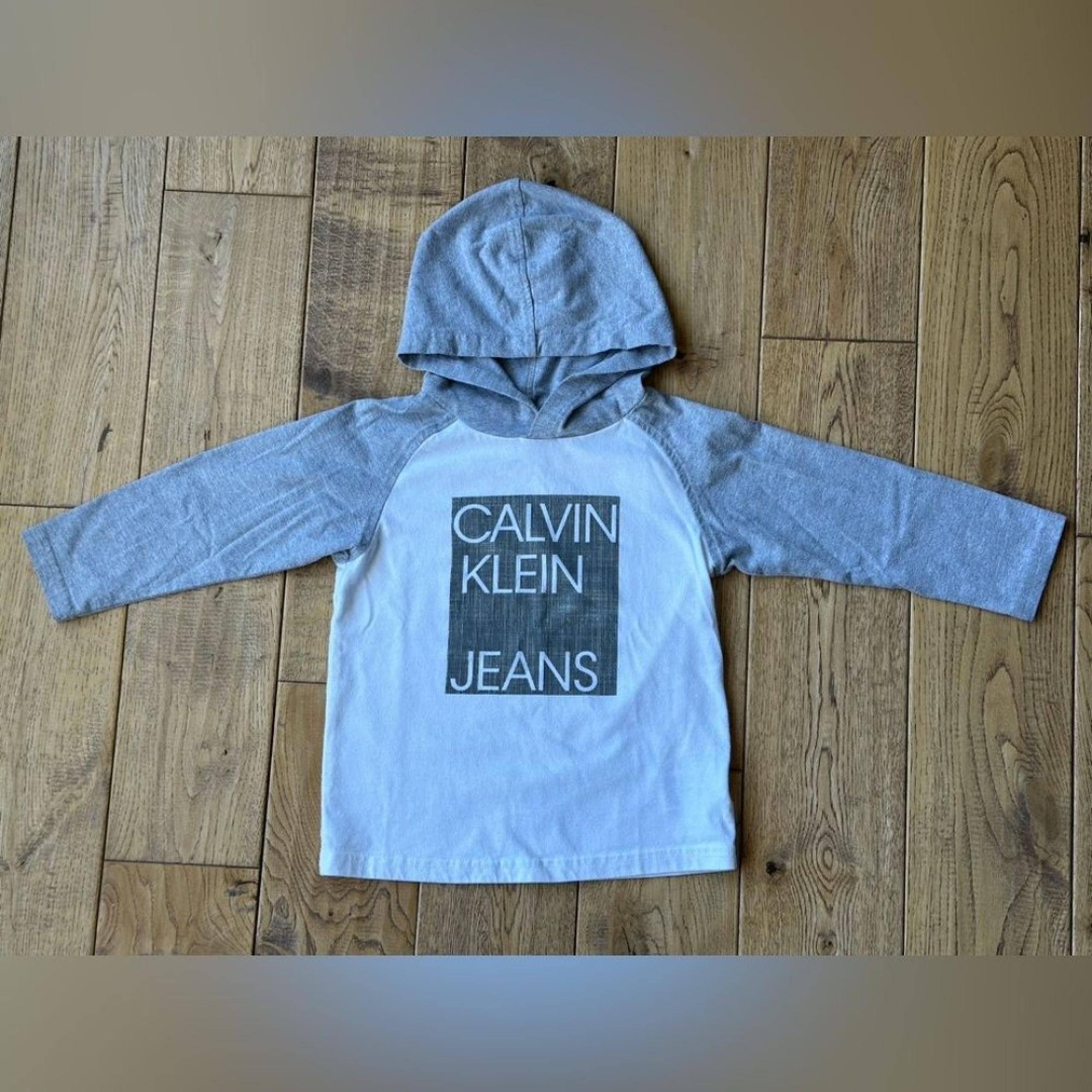 Calvin Klein Jeans Hooded Long Sleeve Shirt 3T