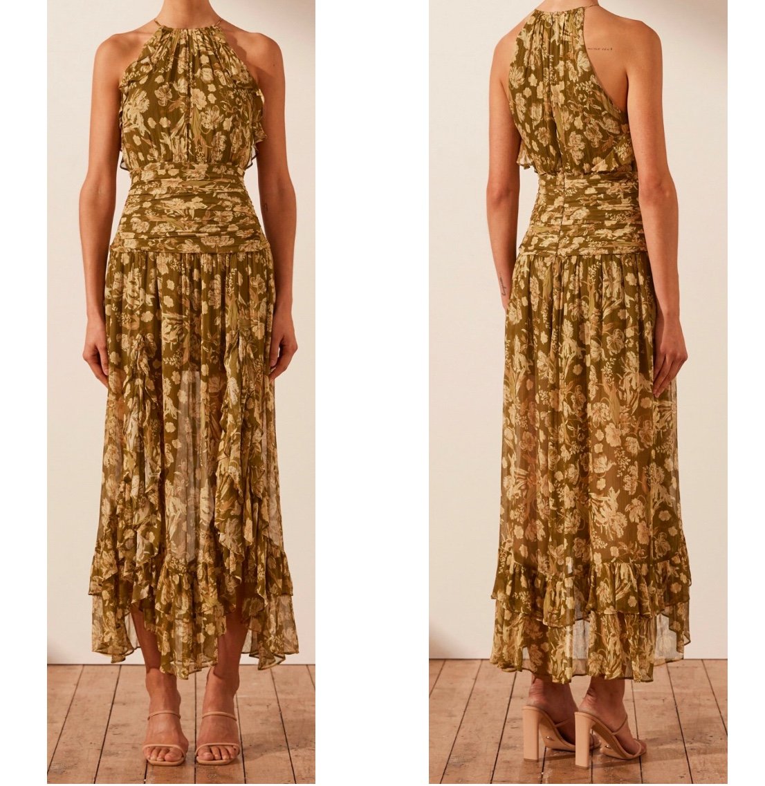 Shona Joy Rosaline Split Maxi Dress size 6