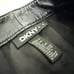 Vintage Genuine Leather Split-Front Pencil Midi Skirt in Black | Size 4