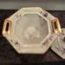 Vintage haviland limoges jewel pattern creamer and sugar bowl with lid