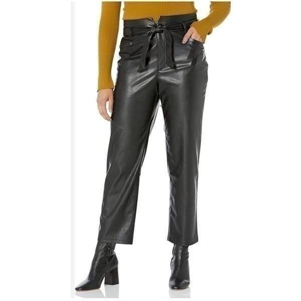 Paige pants faux leather vegan black 4