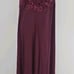Soma Women's Maxi Tank Top Lace Upper Night Gown Burgundy Large