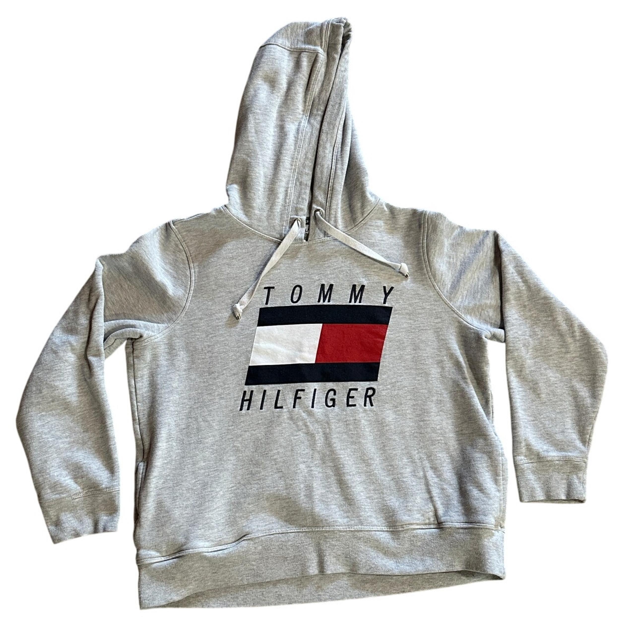 Tommy Hilfiger Sport Women's Heather Gray Hoodie with Pockets Size XL