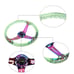 NEW TRD Universal 6-Hole 350mm Deep Dish Green Crystal Bubble Steering Wheel