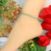 Casual Dinty Two Lines Twining Cross Zircon Thin Rings for Women, INDN8172
