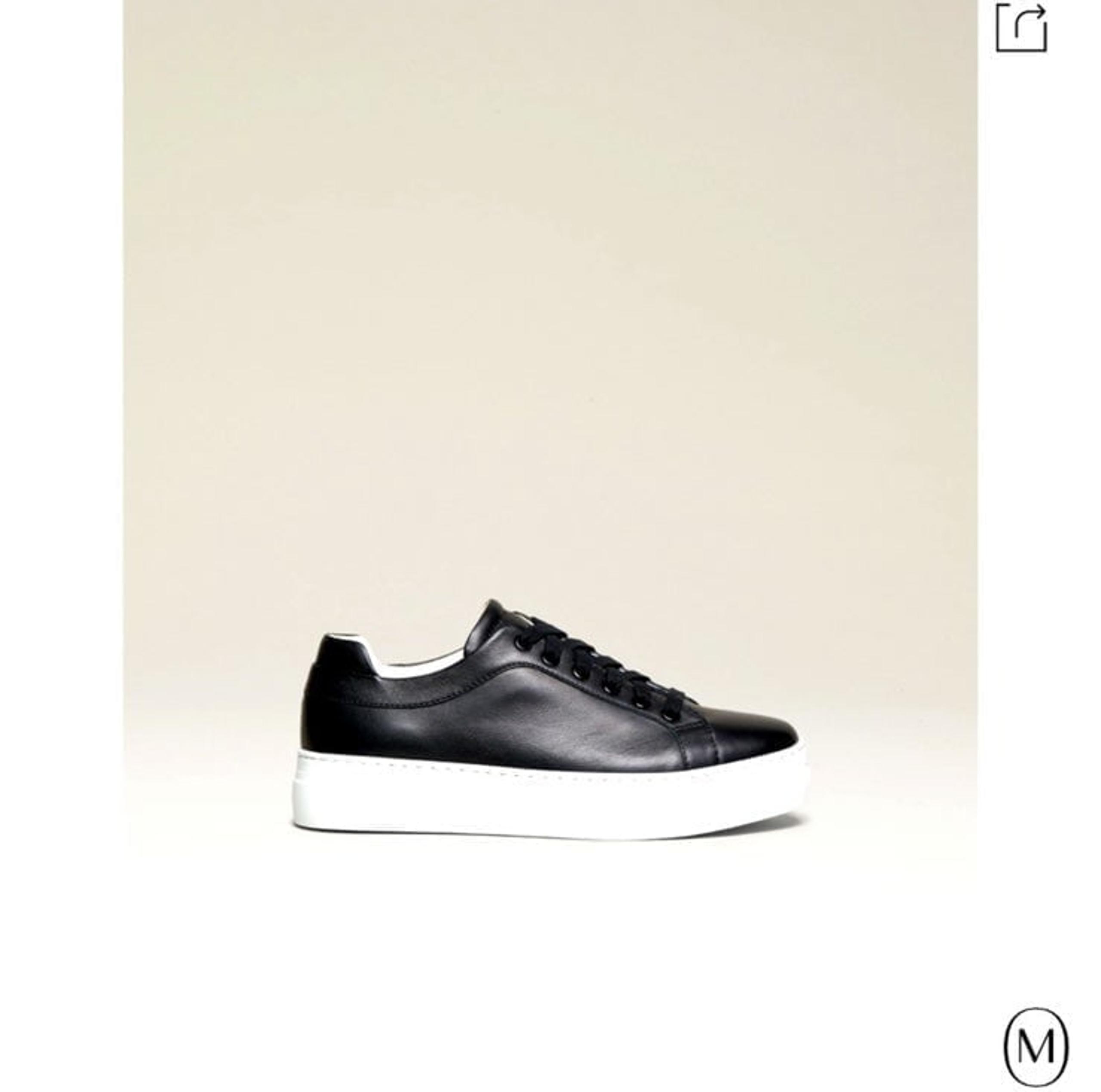 M.Gemi Italian Leather Palestra Alta Platform Sneaker 8 - worn once. Retail $248