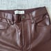 ABERCROMBIE BROWN LEATHER PANTS