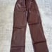 ABERCROMBIE BROWN LEATHER PANTS