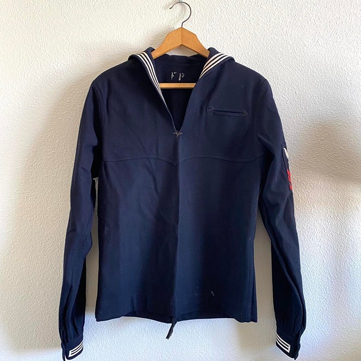 AMERICAN VINTAGE WORLD WAR 2 NAVAL NAVY CLOTHING AUTHENTIC UNIFORM TOP