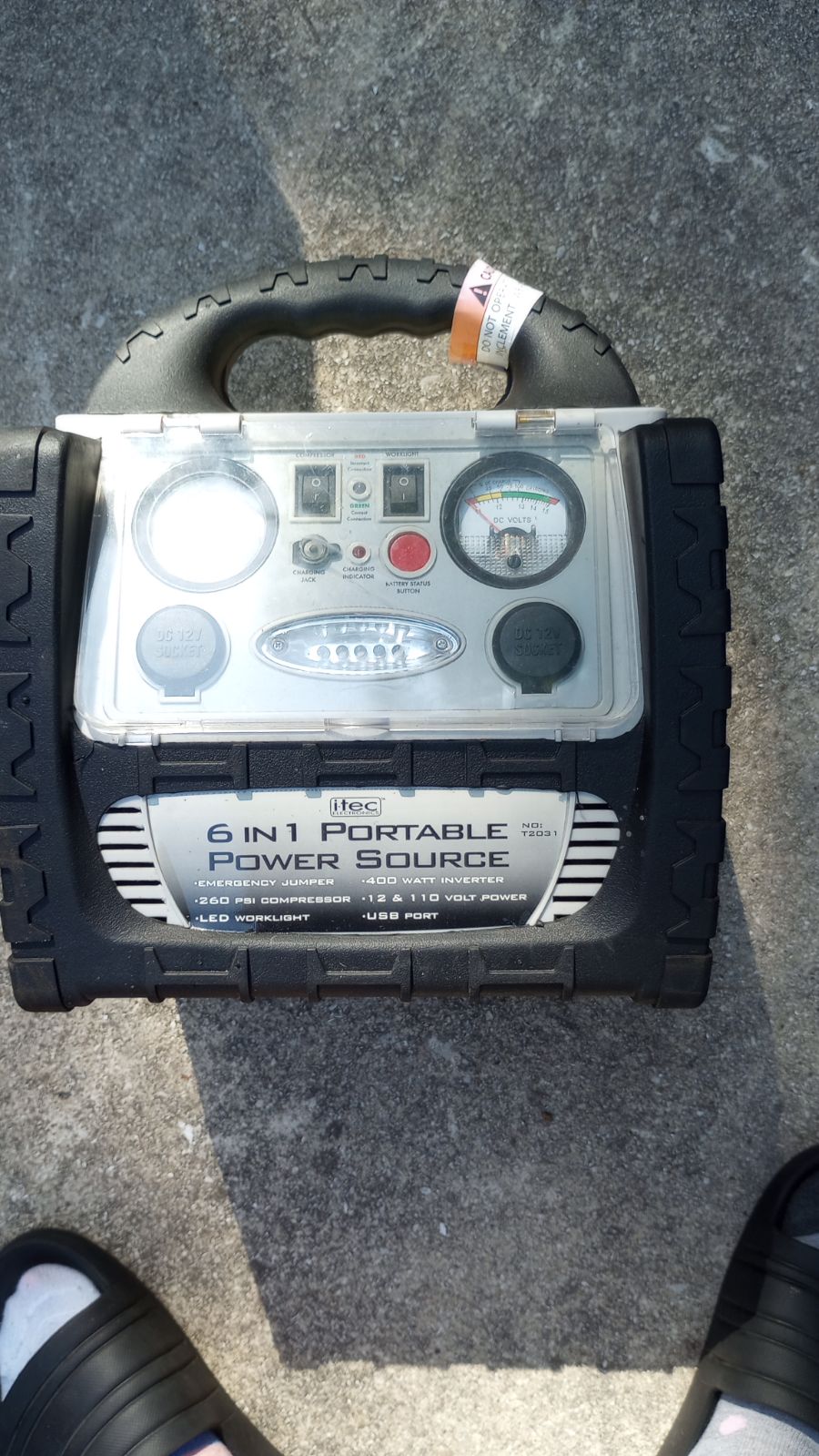 Six in one portable power source