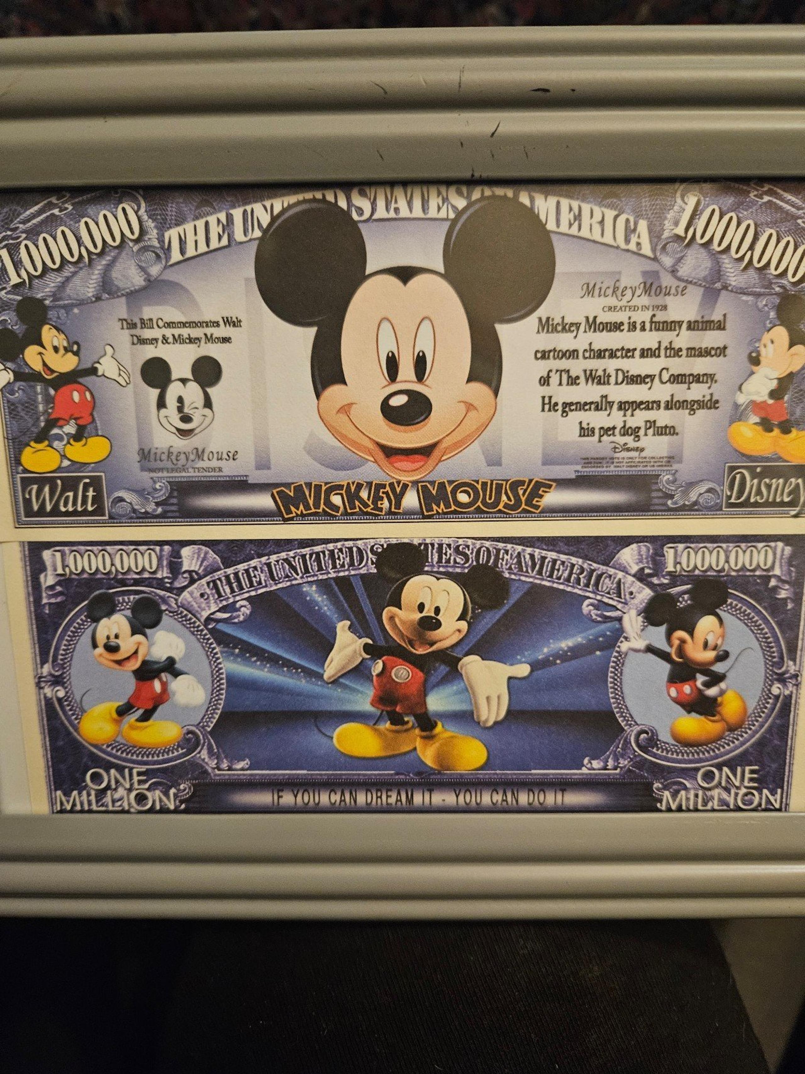 Mickey Mous 5x7 framed