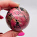 Rhodonite 2 sphere, Rhodonite Carving, Chakra healing -B-