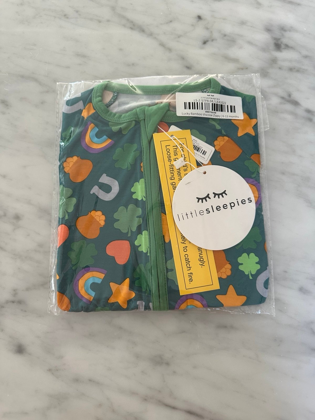 Little Sleepies BNWT NIB Lucky Zippy - 6-12 months