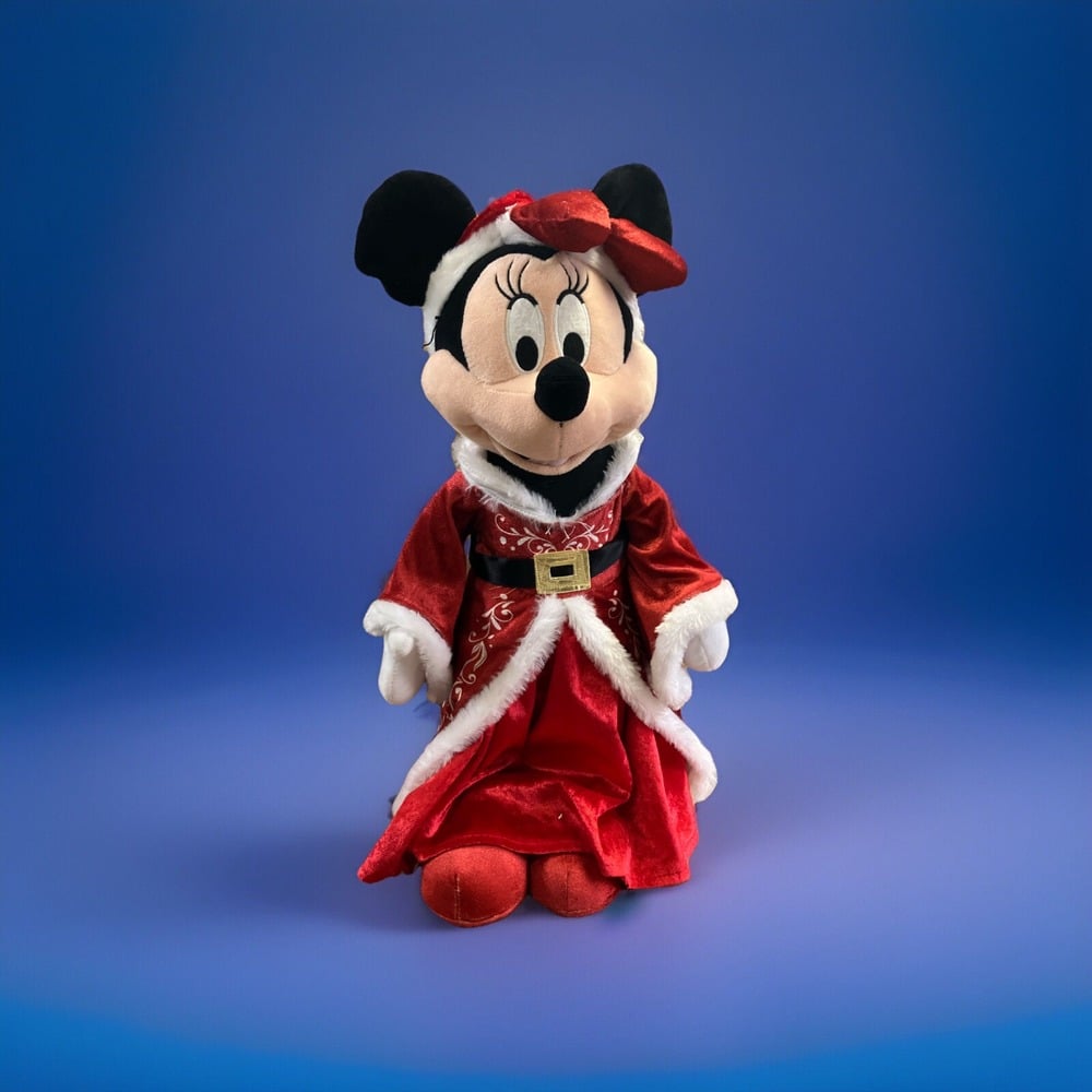 DISNEY MINNIE MOUSE STANDING RED CHRISTMAS DECORATION HEIGHT 55 CMS