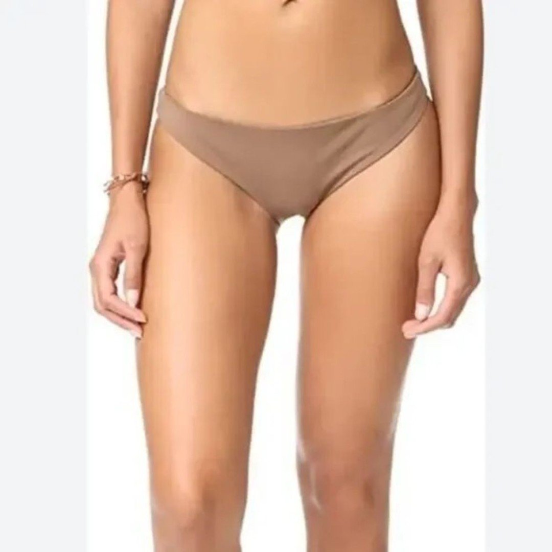 NWT Mara Hoffman Kay Bikini Bottom In Cumino Brown Summer Vacation Beach UPF50+