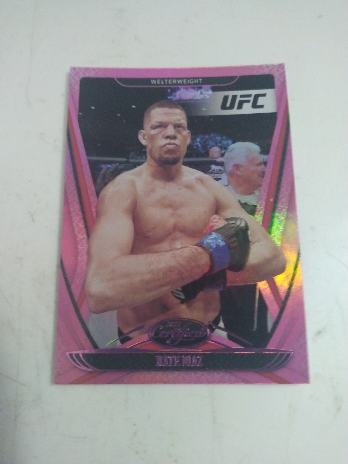 2021 Panini UFC Chronicles Certified Nate Diaz PINK PARALLEL