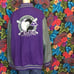 L-R-G Lifted Research Group Letterman Jacket Lion 2XL Purple Grey Varsity Coat