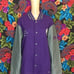 L-R-G Lifted Research Group Letterman Jacket Lion 2XL Purple Grey Varsity Coat