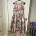 Eliza J floral vneck sleeveless floral high low dress size 10