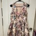 Eliza J floral vneck sleeveless floral high low dress size 10