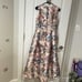 Eliza J floral vneck sleeveless floral high low dress size 10