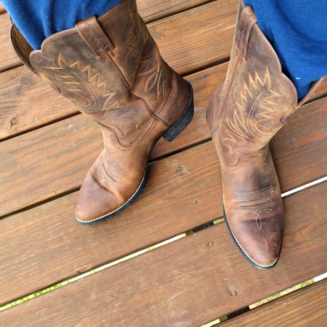 Ariat Women's Heritage R Toe Western Boot Cowgirl Size 10 Cowboy Country Leather