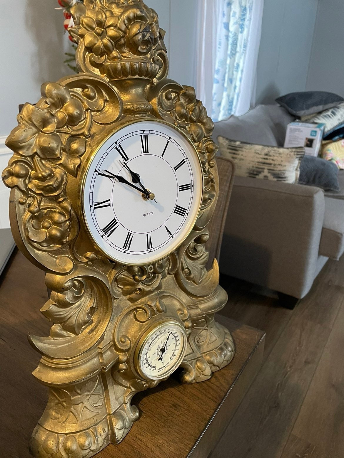 Cast iron clock