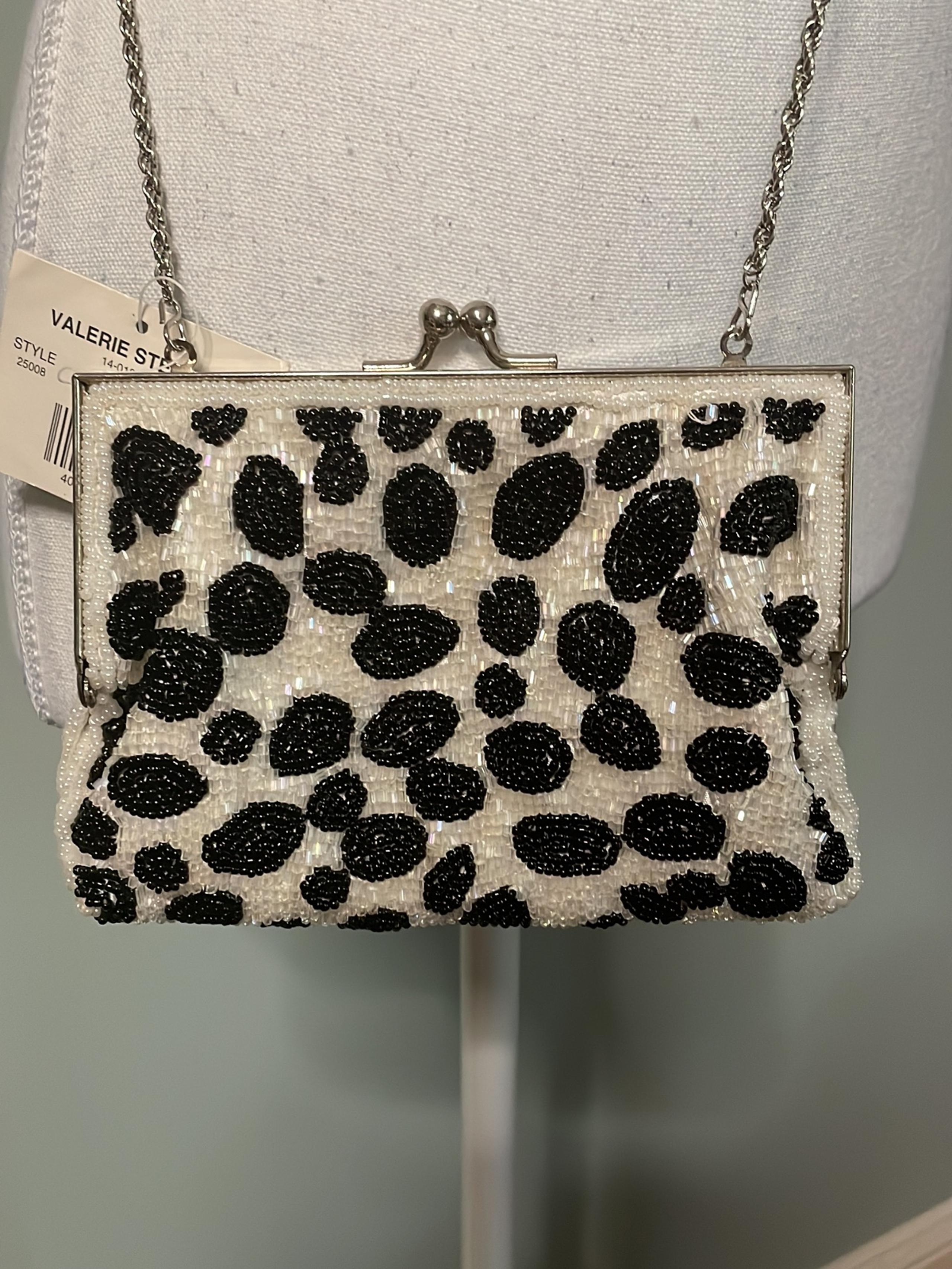 NWT Valerie Stevens beaded cross body bag